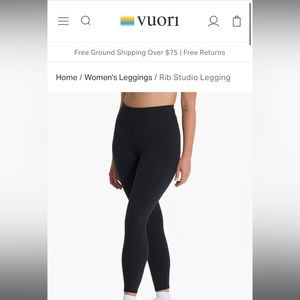 Vuori Women’s Rib Studio Leggings
